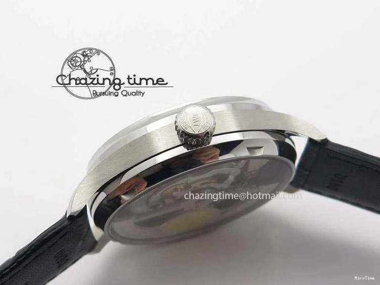 MIROTIME 0405 Bold Portuguese Real PR IW500704 ZF 1:1 Best Edition On Black Leather Strap A 7374